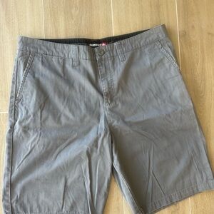 Quiksilver Charcoal Men's Flat Front Shorts